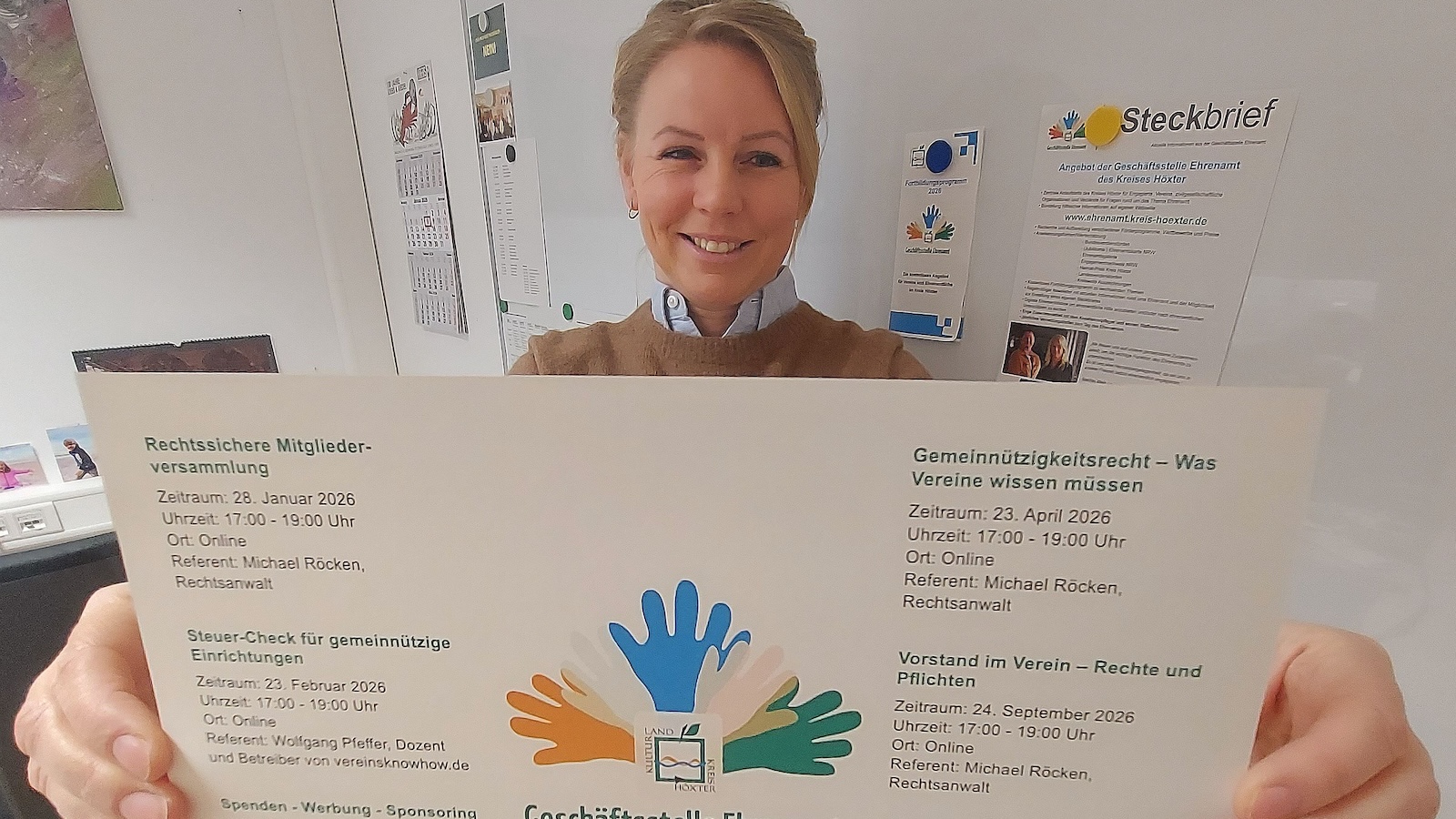 Kostenlose Online-Fortbildungen der Geschäftsstelle Ehrenamt des Kreises Höxter werden im neuen Jahr fortgesetzt